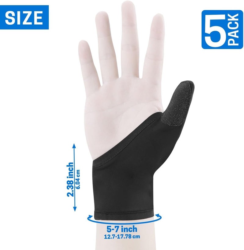 VISEMAN Bowling Thumb Saver Protector Sets, Lightweight Bowling Thumb Guard Sock, Right Handed Bowling Gloves - Image 2